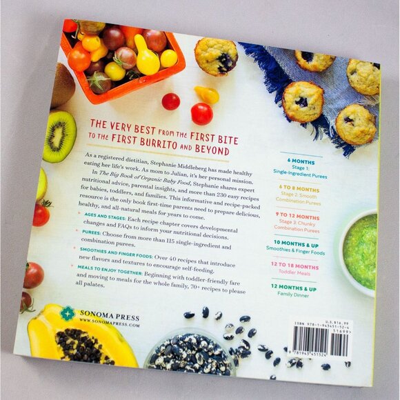 The Big Book Of Organic Baby Food By Stephanie Middleberg 2016 PB - Picture 2 of 10